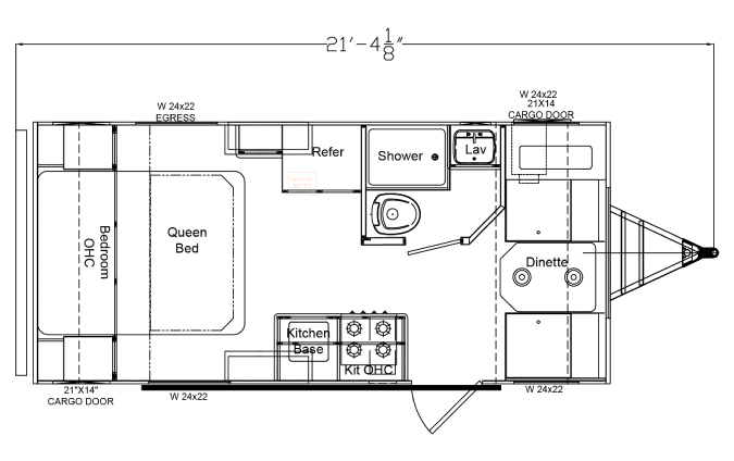 xplorer 179 single unit floor plan