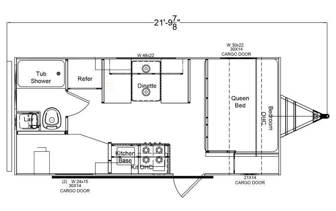 xplorer 190bh single unit floor plan